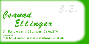 csanad ellinger business card